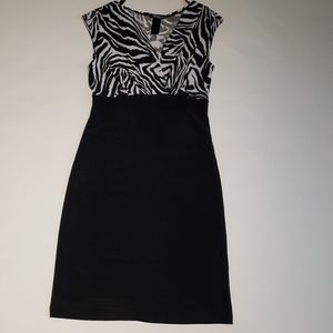 Bisou Bisou zebra print dress
